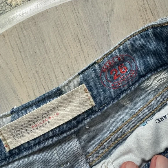 Marc Jacobs Light Blue Polka Dot Slim Jeans - Picture 5 of 8